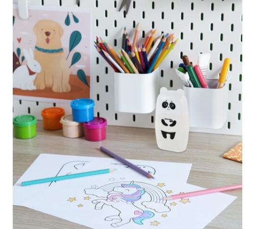 Точилка с ластиком 2 в 1 BRAUBERG KIDS 