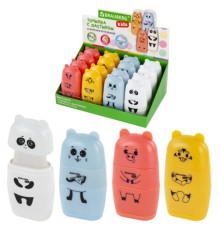 Точилка с ластиком 2 в 1 BRAUBERG KIDS 