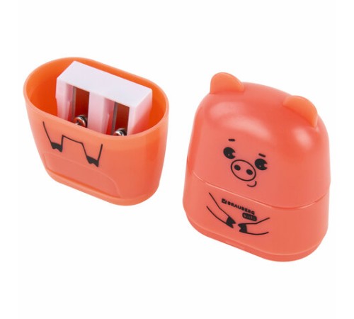 Точилка с ластиком 2 в 1 BRAUBERG KIDS 