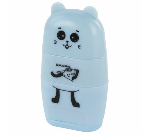 Точилка с ластиком 2 в 1 BRAUBERG KIDS 