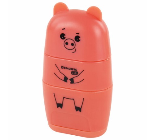 Точилка с ластиком 2 в 1 BRAUBERG KIDS 