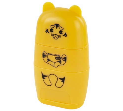 Точилка с ластиком 2 в 1 BRAUBERG KIDS 