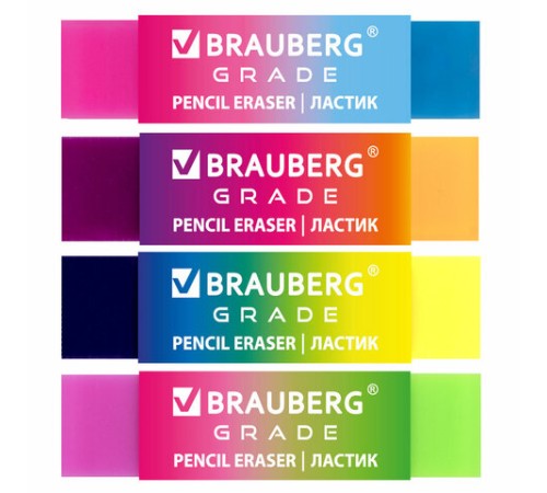Ластик полупрозрачный BRAUBERG 