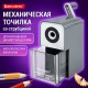 Точилка механическая BRAUBERG CLASSIC, для чернографитных и цветных карандашей, корпус светло-серый, 272002