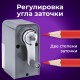 Точилка механическая BRAUBERG CLASSIC, для чернографитных и цветных карандашей, корпус светло-серый, 272002