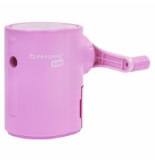 Точилка механическая BRAUBERG KIDS, для простых и цветных карандашей, корпус лавандовый, крепление к столу, 272004