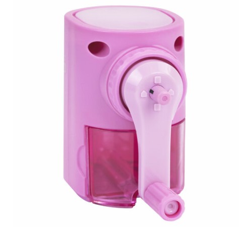 Точилка механическая BRAUBERG KIDS, для простых и цветных карандашей, корпус лавандовый, крепление к столу, 272004