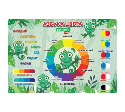 Настольное покрытие BRAUBERG KIDS для труда и творческих занятий, ПВХ, 