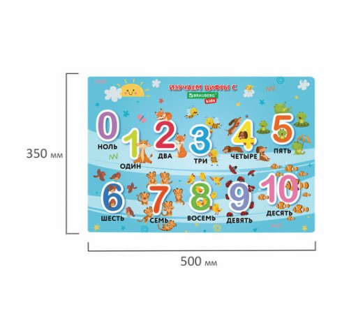 Настольное покрытие BRAUBERG KIDS для труда и творческих занятий, ПВХ, 