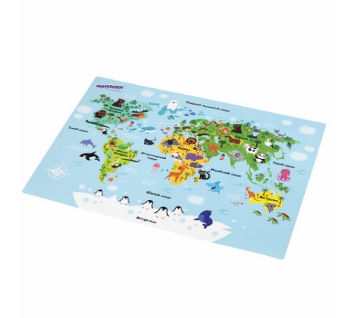 Настольное покрытие ЮНЛАНДИЯ, А3+, пластик, 46x33 см, 