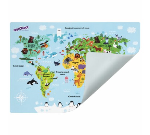 Настольное покрытие ЮНЛАНДИЯ, А3+, пластик, 46x33 см, 