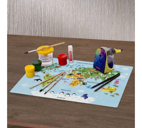 Настольное покрытие ЮНЛАНДИЯ, А3+, пластик, 46x33 см, 