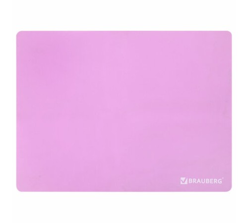 Настольное покрытие BRAUBERG для труда и творческих занятий, силикон, розовое, 30х40 см, 272374