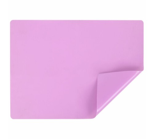 Настольное покрытие BRAUBERG для труда и творческих занятий, силикон, розовое, 30х40 см, 272374