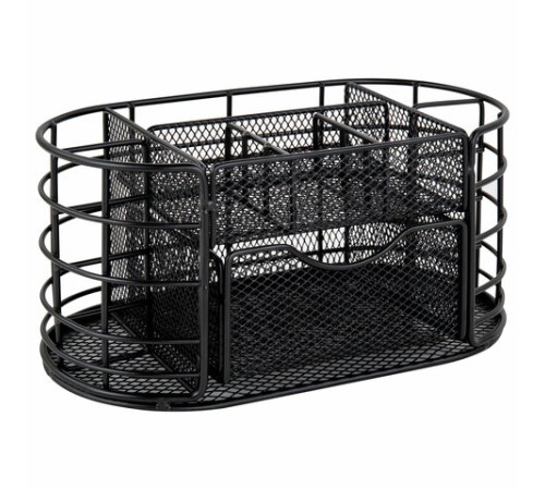 Органайзер для косметики и мелочей металлический 9 секций, MONTE VITA (МОНТЕ ВИТА), 105х218х110 мм, чёрный, 272476