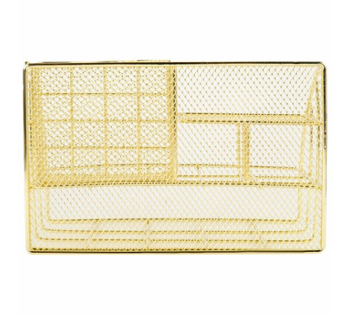 Органайзер для косметики и мелочей металлический 5 секций, MONTE VITA (МОНТЕ ВИТА), 140х220х127 мм, золото, 272477