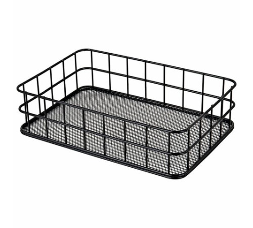 Органайзер-корзинка для косметики и мелочей металлическая MONTE VITA (МОНТЕ ВИТА), 242х162х63 мм, черный, 272482