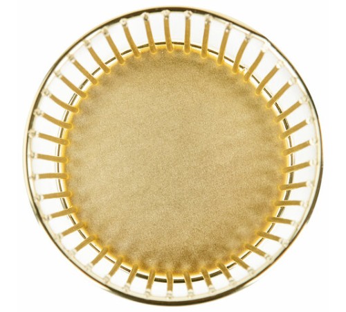 Органайзер-стаканчик для косметики и мелочей MONTE VITA (МОНТЕ ВИТА), металлический, 100х80 мм, золото, 272484