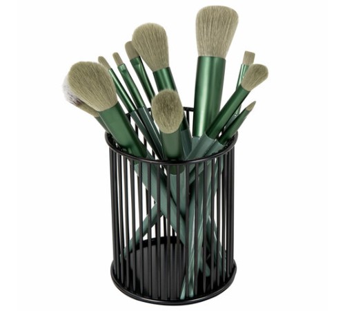 Органайзер-стаканчик для косметики и мелочей MONTE VITA (МОНТЕ ВИТА), металлический, 100х80 мм, черный, 272485