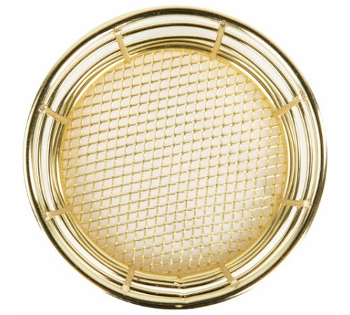 Органайзер-стаканчик для косметики и мелочей MONTE VITA (МОНТЕ ВИТА), металлический, 100х90 мм, золото, 272486