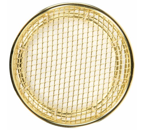 Органайзер-стаканчик для косметики и мелочей MONTE VITA (МОНТЕ ВИТА), металлический, 100х90 мм, золото, 272486