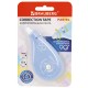 Корректирующая лента BRAUBERG PASTEL 5 мм х 12 м, вращающийся наконечник 90°, механизм перемотки, корпус голубой, блистер, 272488