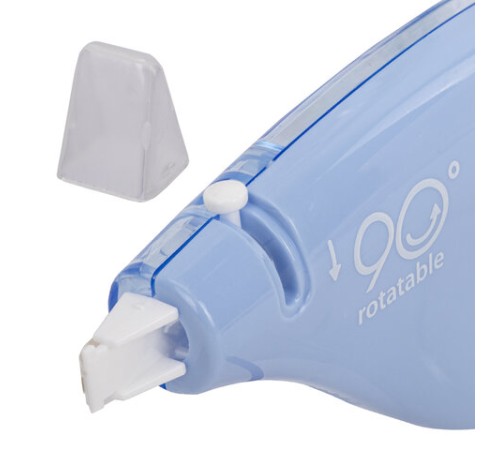 Корректирующая лента BRAUBERG PASTEL 5 мм х 12 м, вращающийся наконечник 90°, ВЫГОДНАЯ УПАКОВКА 3 штуки в блистере,механизм перемотки,272489