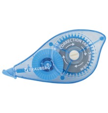 Корректирующая лента BRAUBERG PRO, 5 мм х 20 м, механизм перемотки, корпус синий, блистер, 272492