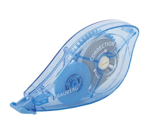 Корректирующая лента BRAUBERG PRO, 5 мм х 20 м, механизм перемотки, корпус синий, блистер, 272492