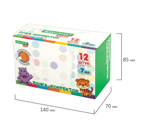 Ручка-корректор BRAUBERG KIDS 