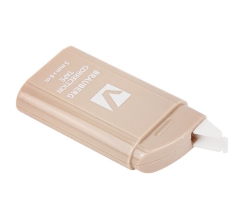 Корректирующая лента BRAUBERG COMPACT PASTEL, 5 мм х 6 м, корпус ассорти, блистер, 272495
