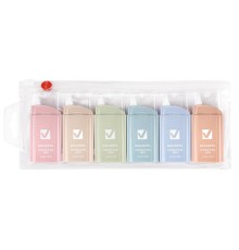 Корректирующая лента BRAUBERG COMPACT PASTEL, 5 мм х 6 м, КОМПЛЕКТ 6 штук, пенал с zip-lock, 272496