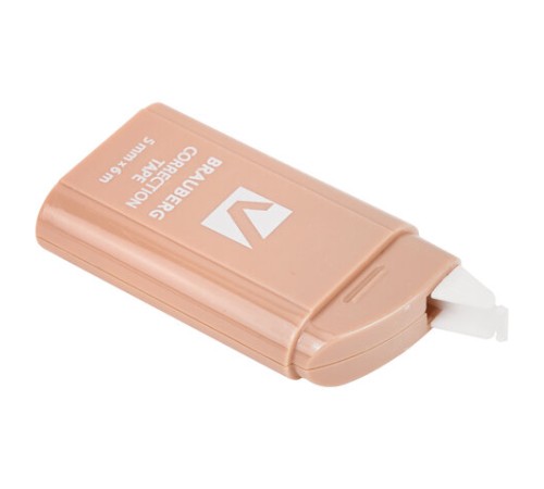 Корректирующая лента BRAUBERG COMPACT PASTEL, 5 мм х 6 м, КОМПЛЕКТ 6 штук, пенал с zip-lock, 272496