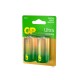 Батарейки КОМПЛЕКТ 2 шт., GP Ultra G-Tech, D (LR20, 13А), алкалиновые, блистер, 13AU-CR2