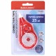 Корректирующая лента BRAUBERG MAXI PLUS, 5 мм х 25 м, механизм перемотки, корпус красный, блистер, 272501