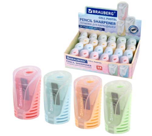 Точилка с контейнером BRAUBERG 