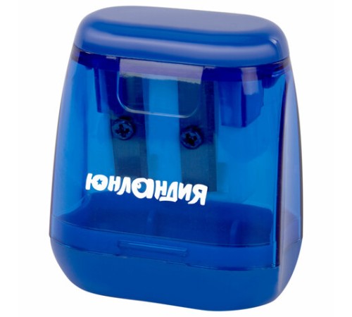 Точилка с контейнером для простых и утолщенных карандашей ЮНЛАНДИЯ 