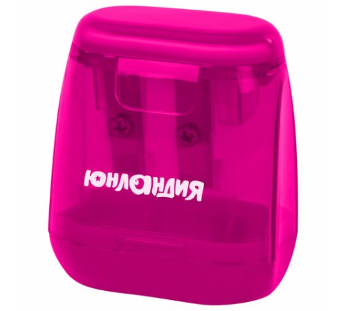 Точилка с контейнером для простых и утолщенных карандашей ЮНЛАНДИЯ 