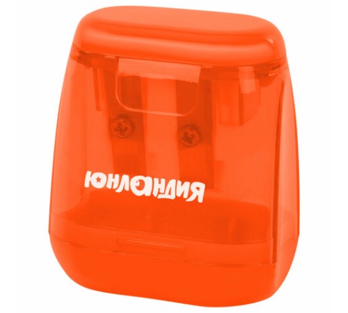 Точилка с контейнером для простых и утолщенных карандашей ЮНЛАНДИЯ 