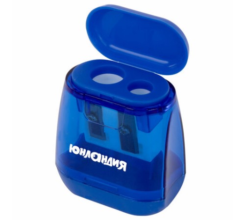 Точилка с контейнером для простых и утолщенных карандашей ЮНЛАНДИЯ 