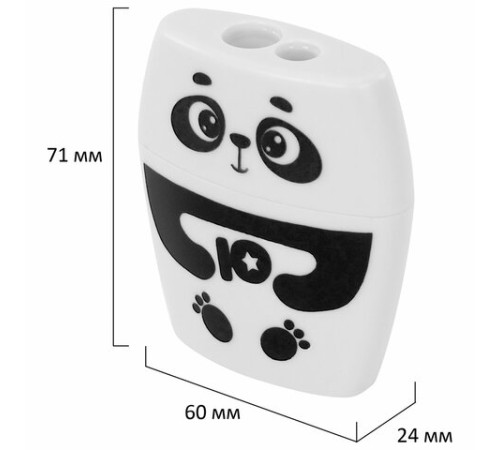 Точилка с контейнером для простых и утолщенных карандашей ЮНЛАНДИЯ 