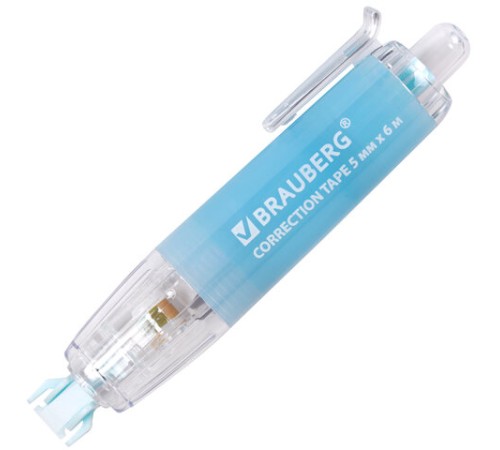 Корректирующая лента BRAUBERG PASTEL 360, 5 мм х 6 м, ассорти, автоматическая, блистер, 272662