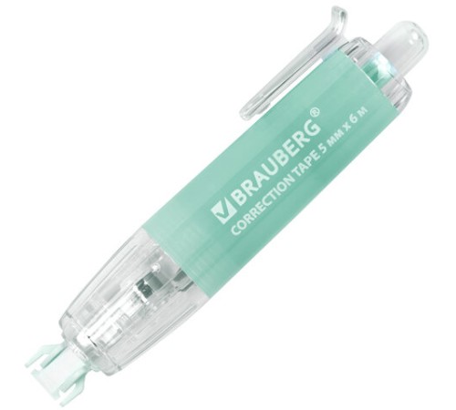 Корректирующая лента BRAUBERG PASTEL 360, 5 мм х 6 м, ассорти, автоматическая, блистер, 272662