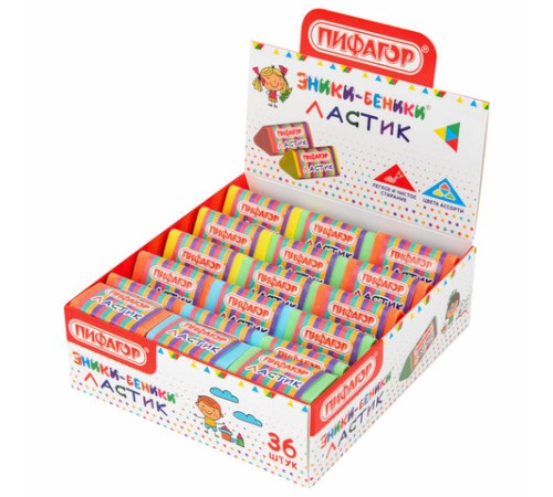 Ластик трехгранный ПИФАГОР 