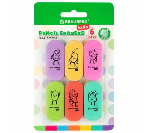 Ластики BRAUBERG KIDS 