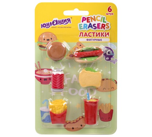 Ластики фигурные ЮНЛАНДИЯ 