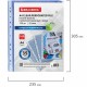 Папки-файлы перфорированные СИНИЕ А4 BRAUBERG, комплект 100 шт., гладкие, 35 мкм, 272675