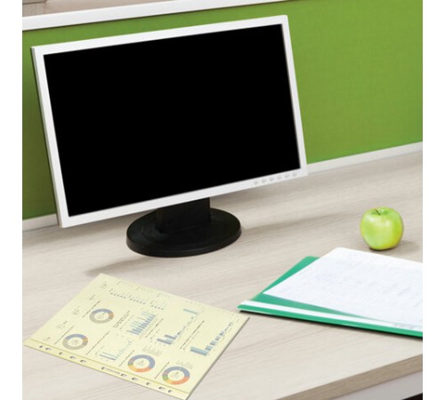 Папки-файлы перфорированные ЖЕЛТЫЕ А4 BRAUBERG, комплект 100 шт., гладкие, 35 мкм, 272678