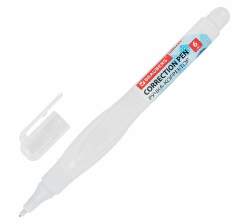 Ручка-корректор с улучшенным пластиковым наконечником BRAUBERG RESTART, 6 мл, 272684