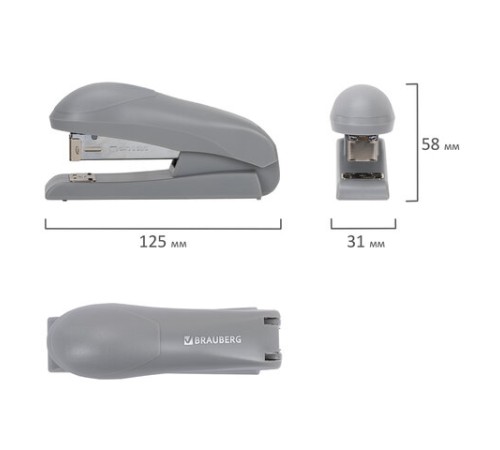 Степлер №24/6, №26/6 BRAUBERG 